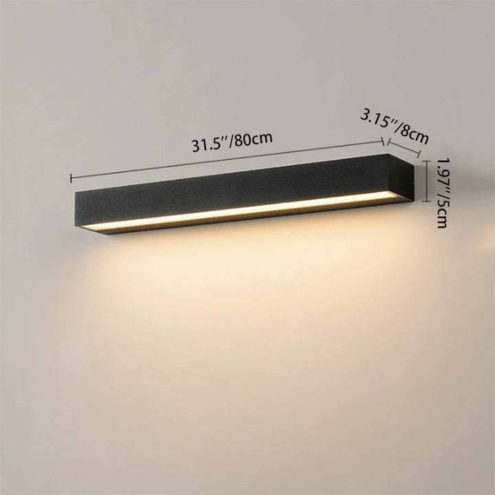 Minimalist Rectangular Aluminum Waterproof LED Garden Light