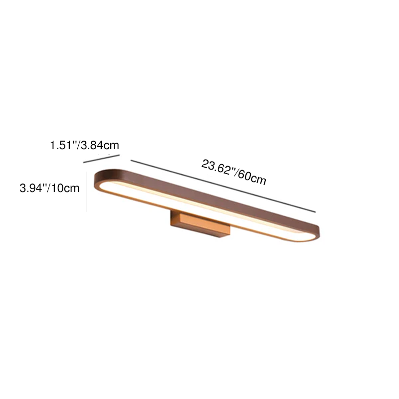 Minimalist Circular Aluminum LED Vanity Light