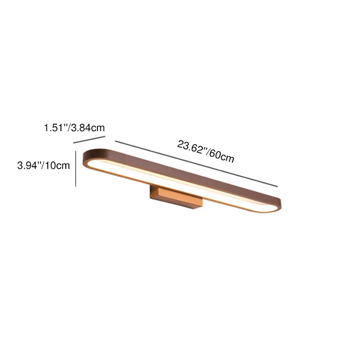 Minimalist Circular Aluminum LED Vanity Light