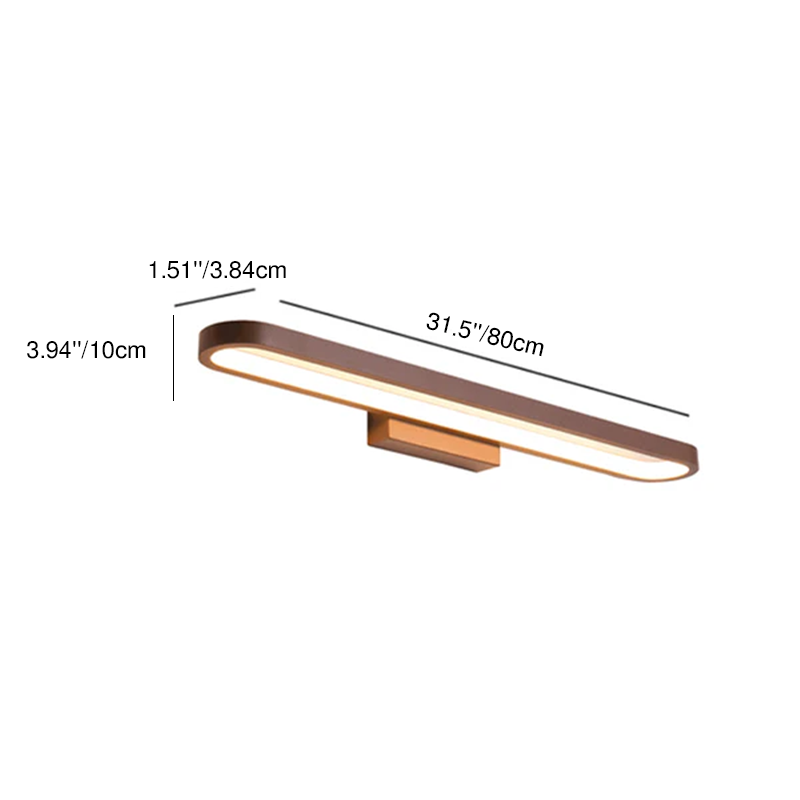Minimalist Circular Aluminum LED Vanity Light