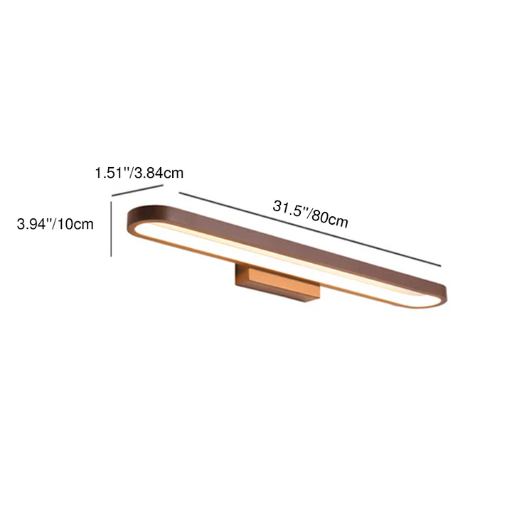 Minimalist Circular Aluminum LED Vanity Light