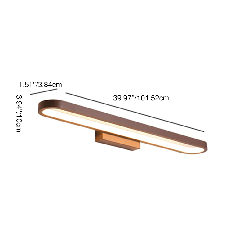 Minimalist Circular Aluminum LED Vanity Light