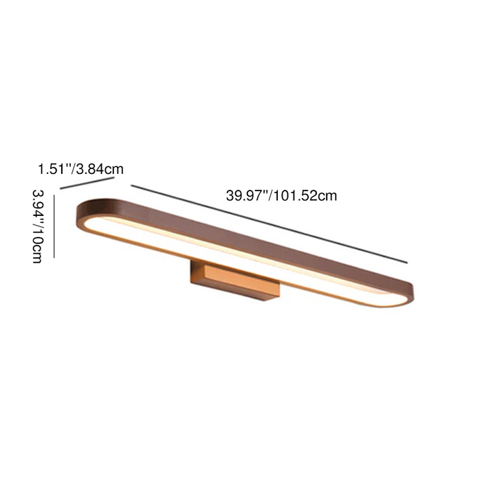 Minimalist Circular Aluminum LED Vanity Light