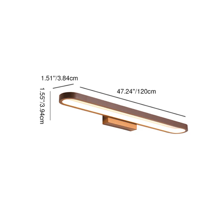 Minimalist Circular Aluminum LED Vanity Light