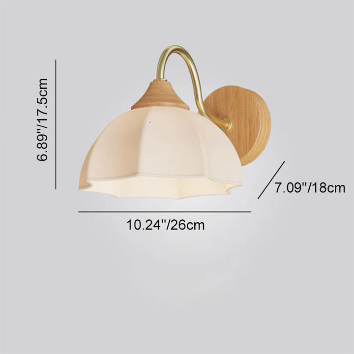 Iron Contemporary Round Glass Wall Sconce