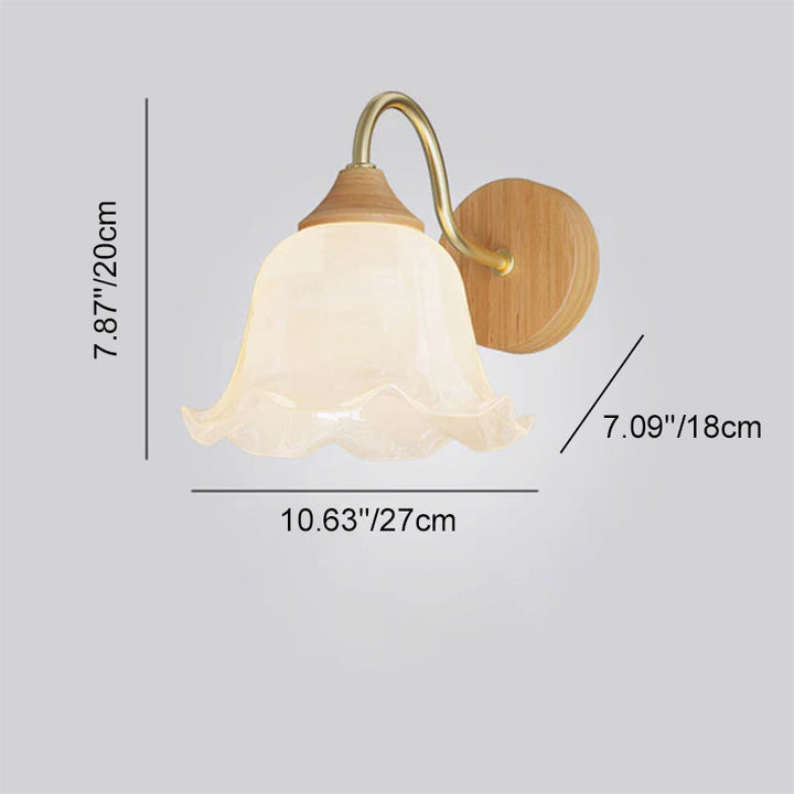 Iron Contemporary Round Glass Wall Sconce