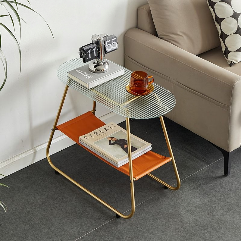 Minimalist Tempered Glass Side Table
