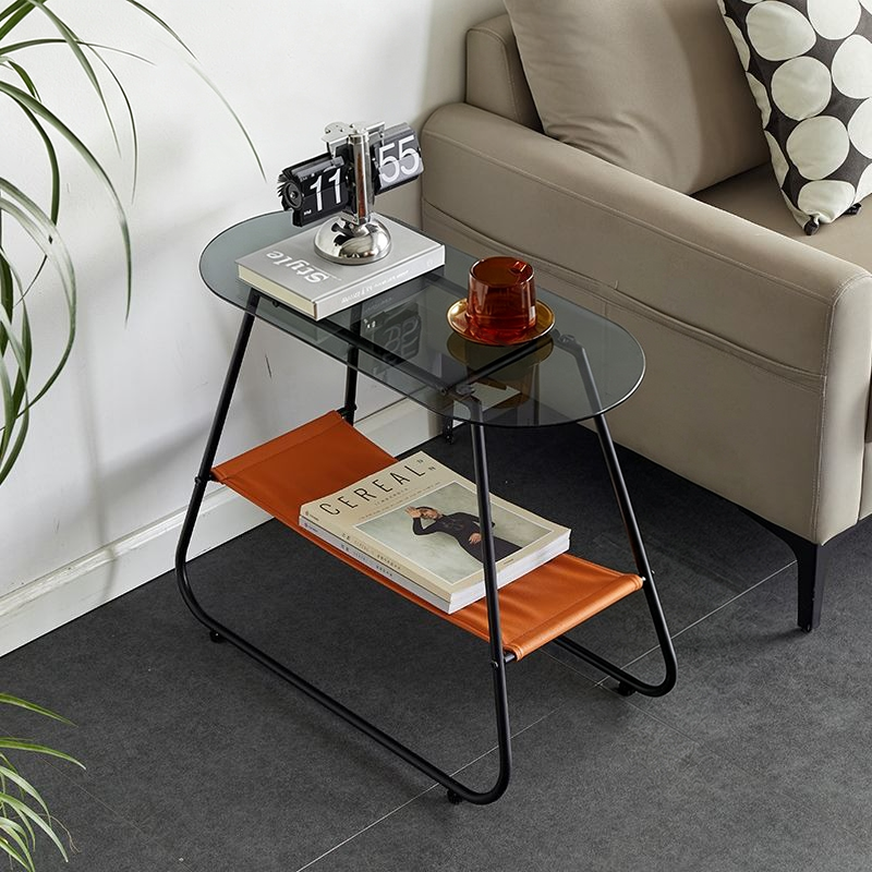 Minimalist Tempered Glass Side Table