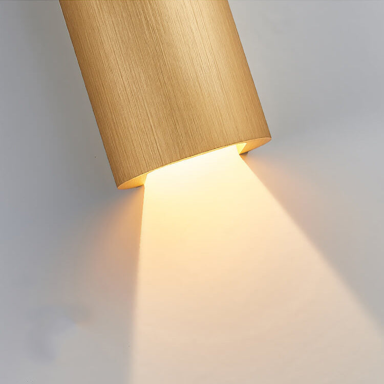 Minimalist Cylindrical Aluminum LED Wall Sconce