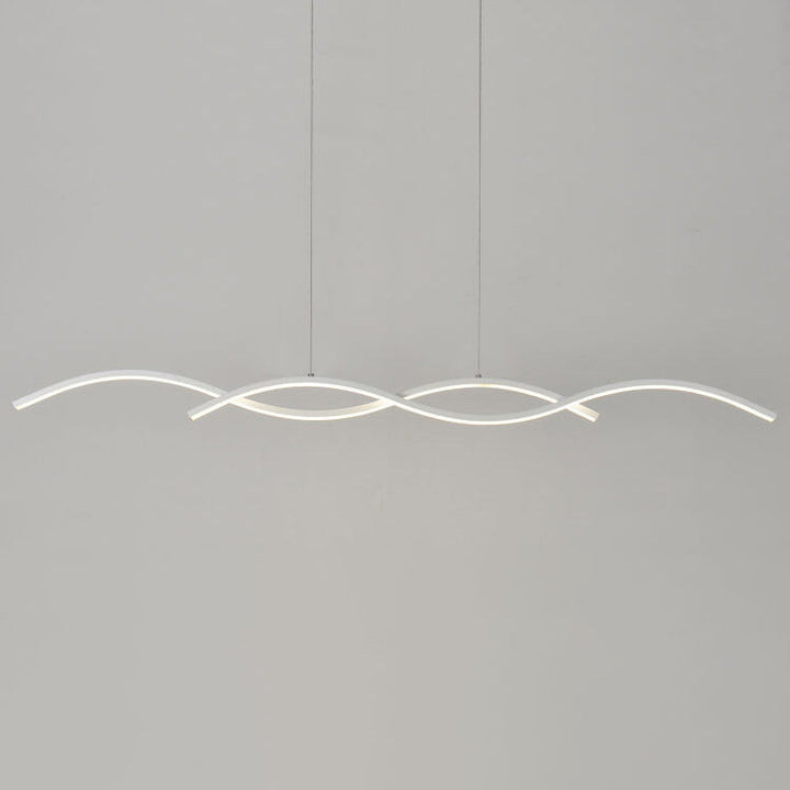 Minimalist Wave LED Chandelier
