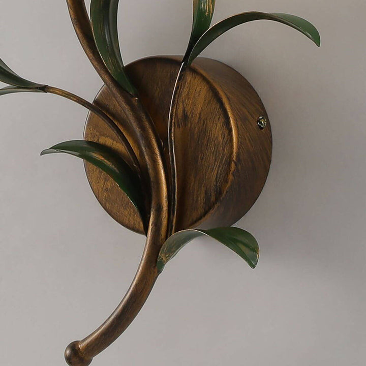 Minimalist Flower Glass 2-Light Wall Sconce
