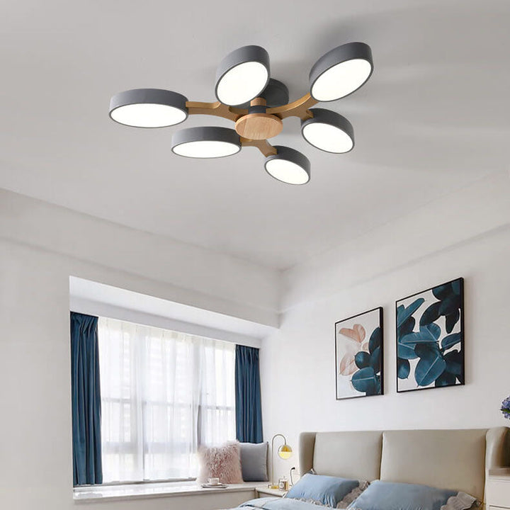 Nordic Branch Wooden LED Flush Mount Ceiling Light