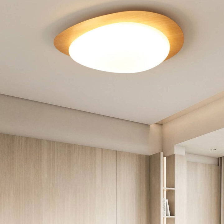 Nordic Wood LED Flush Mount Ceiling Light