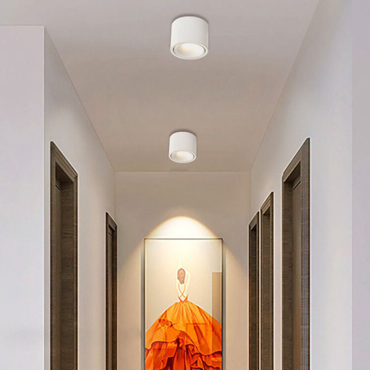 Minimalist Round Aluminum LED Flush Mount Ceiling Light