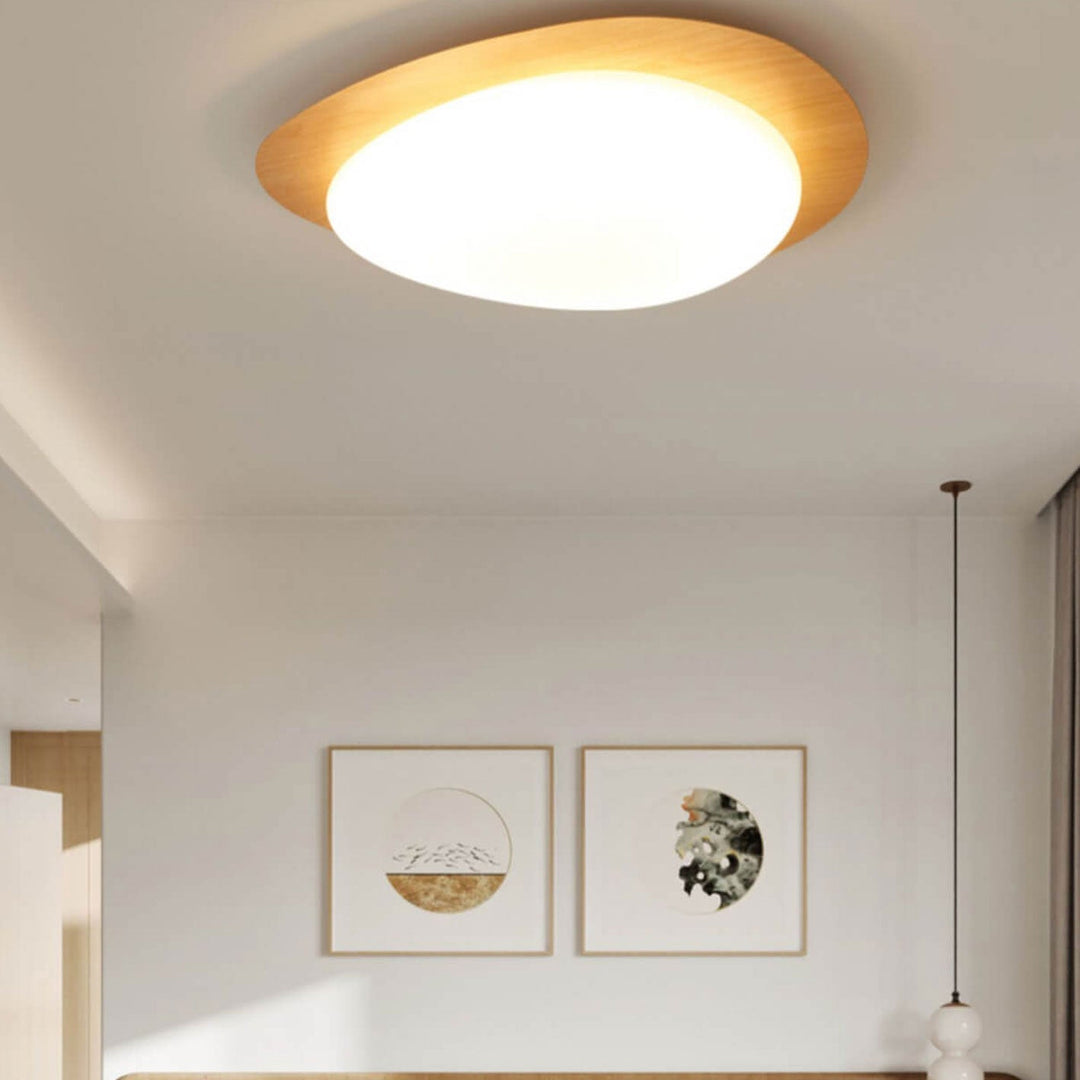 Nordic Wood LED Flush Mount Ceiling Light