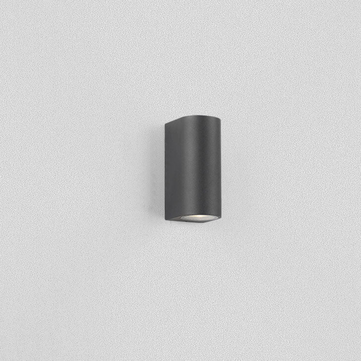 Modern Minimalist Outdoor Waterproof Aluminum Glass Cylinder 2-Light Wall Sconce Lamp for Outdoor Patio
