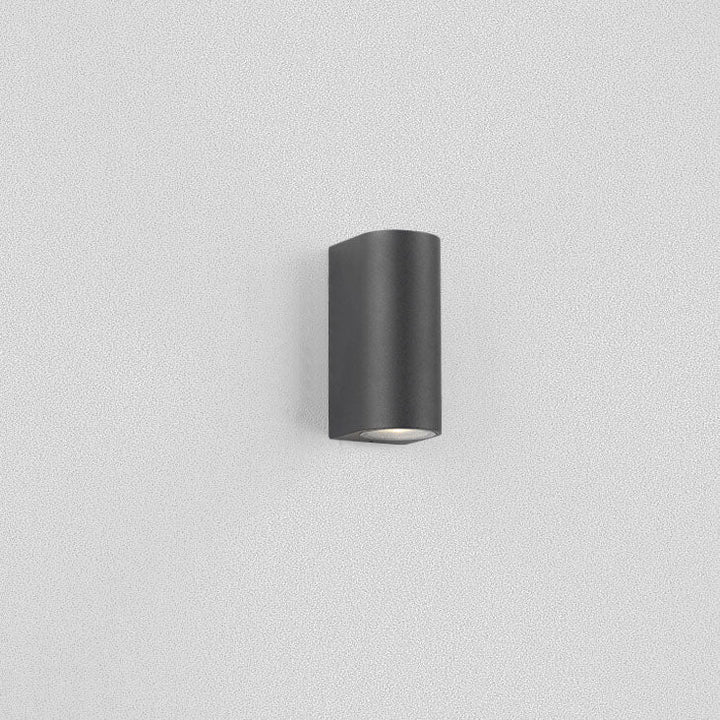 Minimalist Cylinder Aluminum 2-Light Waterproof Wall Sconce