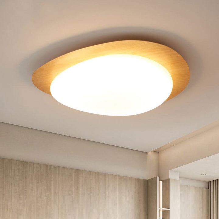 Nordic Wood LED Flush Mount Ceiling Light