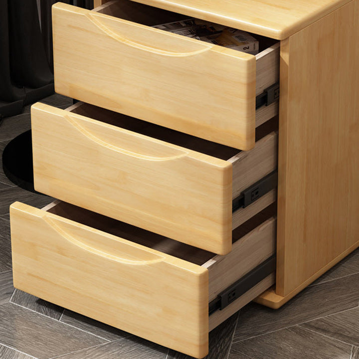 Rectangular Wood Nightstand