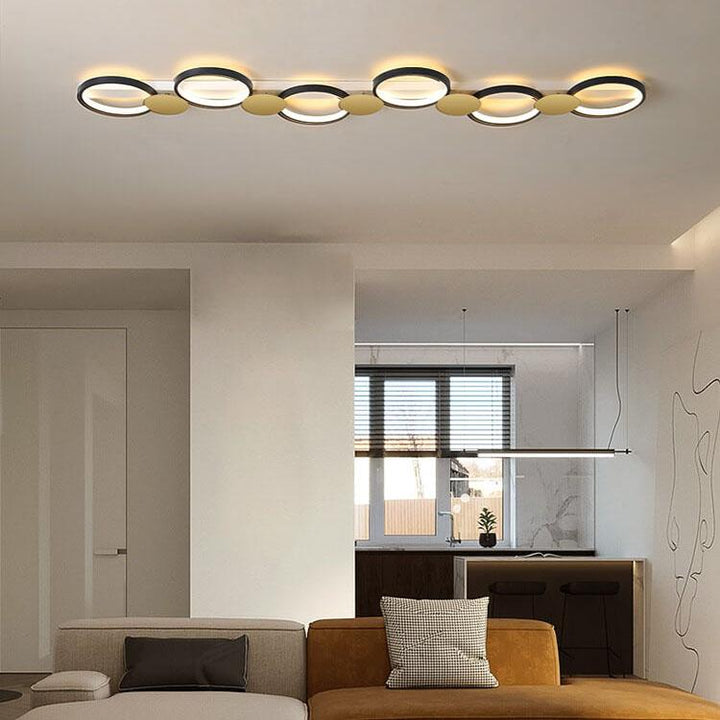 Modern Circle 5-Light LED Track Light