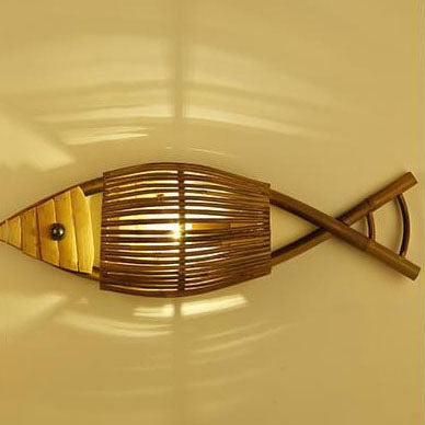 Vintage Bamboo Wall Sconce