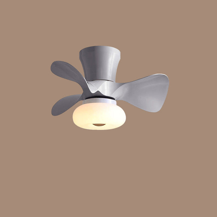 Contemporary Metal LED Ceiling Fan Light