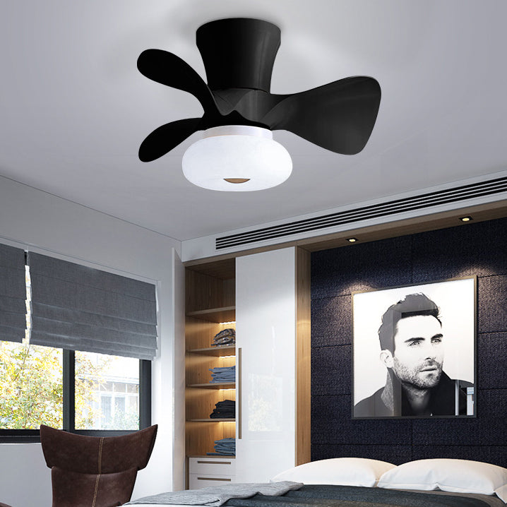 Contemporary Metal LED Ceiling Fan Light