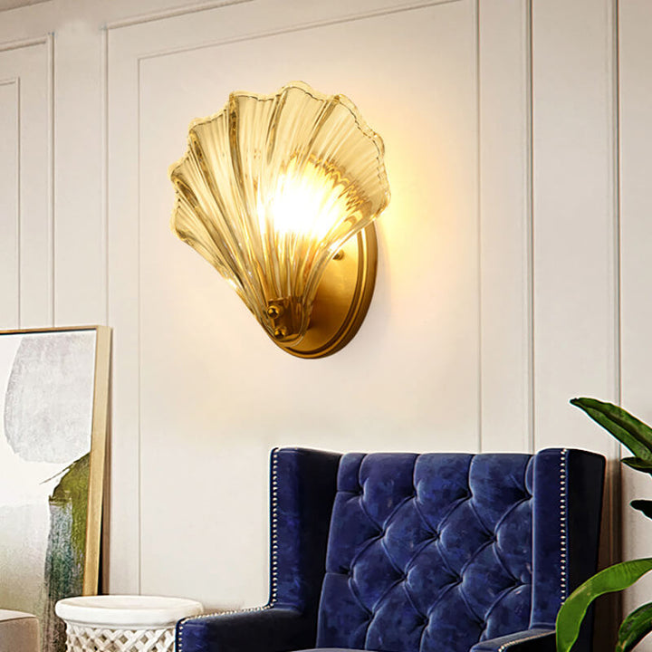 Creative Shell Glass Wall Sconce