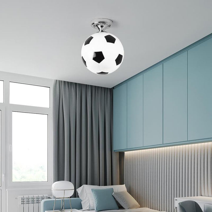 Creative Glass Semi-Flush Ceiling Light