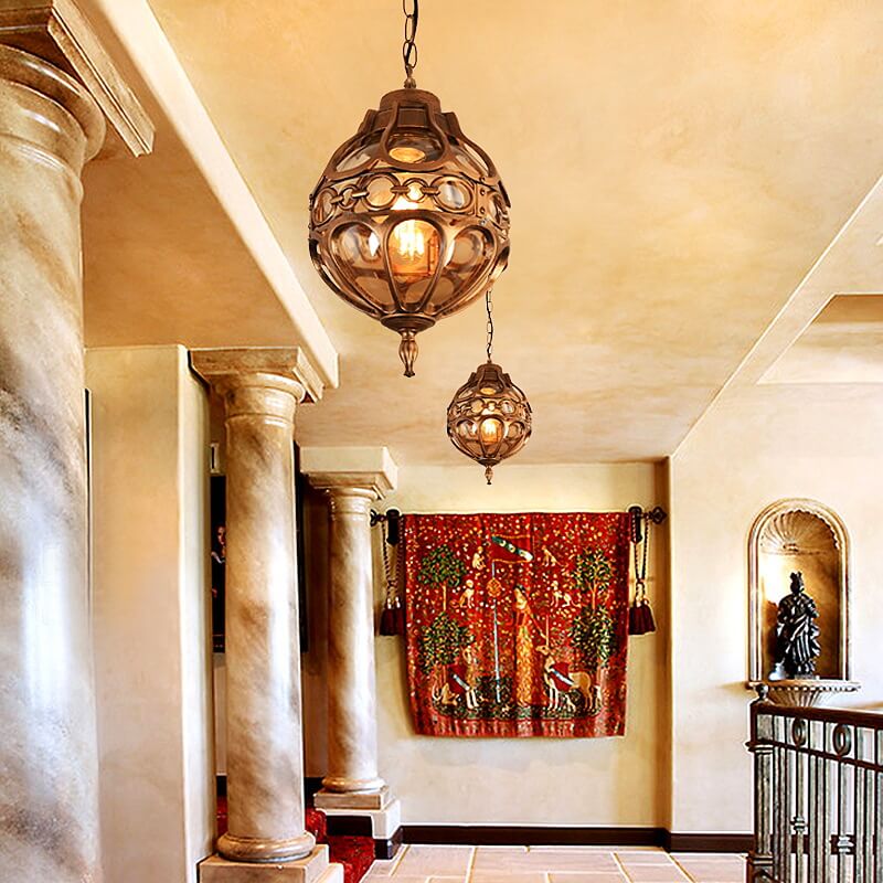 Industrial Globe Waterproof Pendant Light