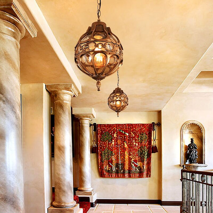 Industrial Globe Waterproof Pendant Light