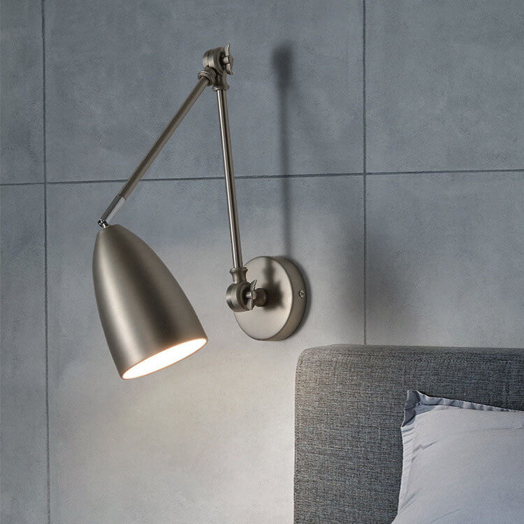 Industrial Iron Swing Arm Wall Sconce