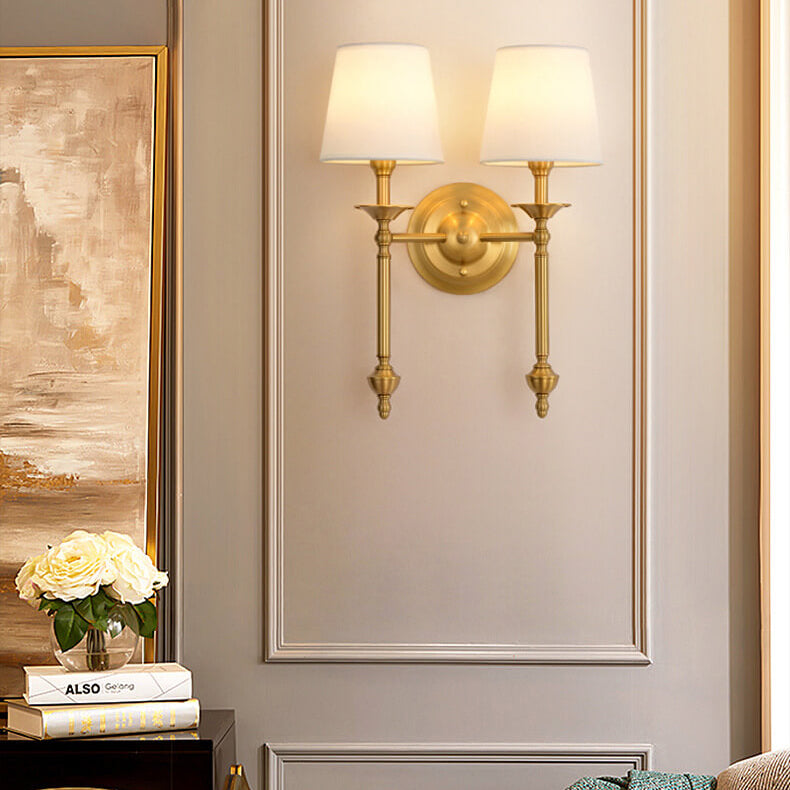 Modern Brass 2-Light Wall Sconce