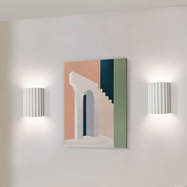 Cylinder Resin Wall Sconce