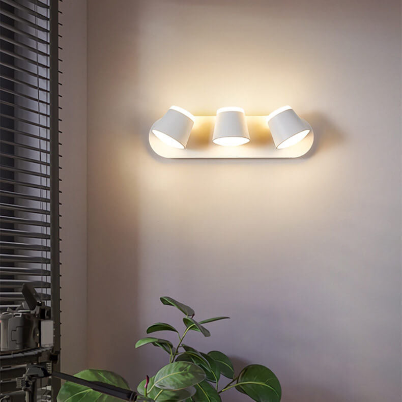 Nordic Cylinder 3-Light Rotatable LED Wall Sconce