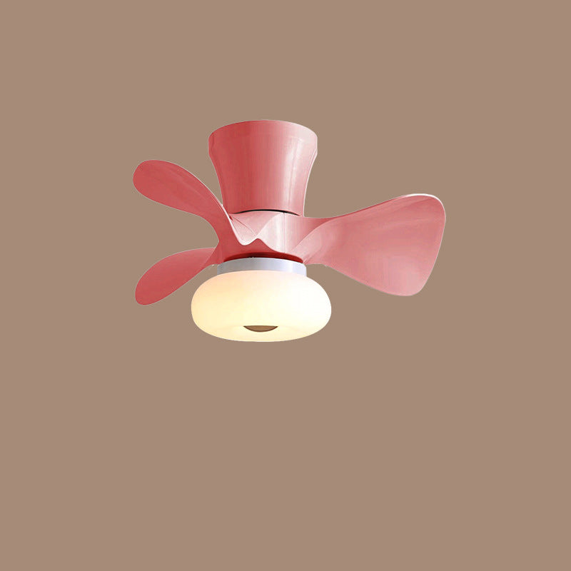 Contemporary Metal LED Ceiling Fan Light