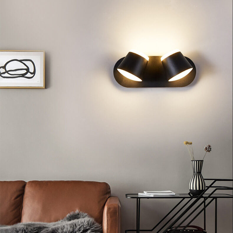 Nordic Cylinder 3-Light Rotatable LED Wall Sconce