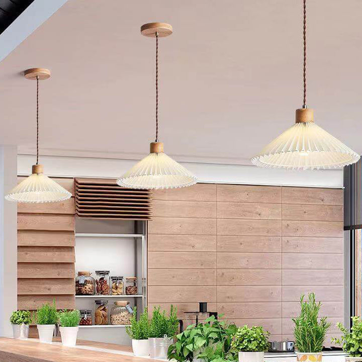 Pleated Minimalist Pendant Light