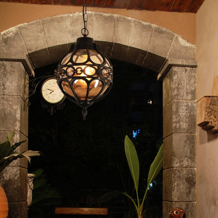 Industrial Globe Waterproof Pendant Light