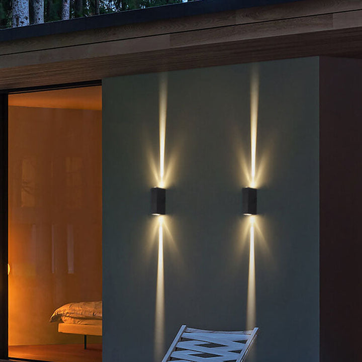 Minimalist Rectangular Aluminum LED Outdoor Wall Light