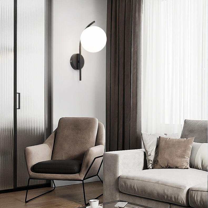 Nordic Globe Glass Wall Sconce
