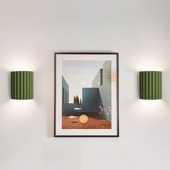 Cylinder Resin Wall Sconce