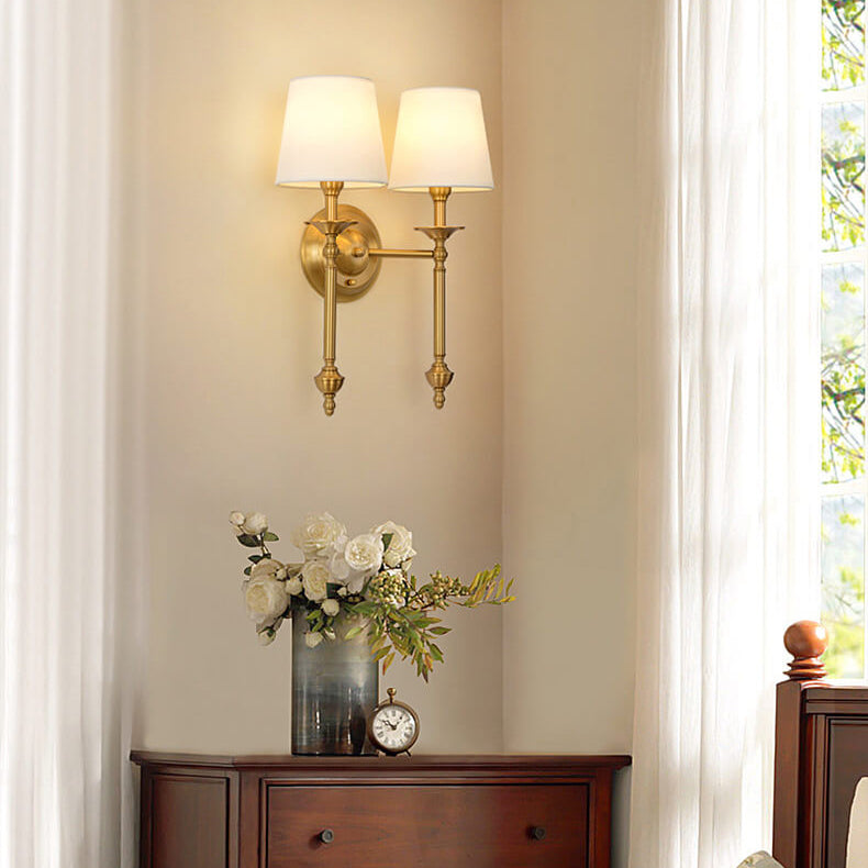 Modern Brass 2-Light Wall Sconce