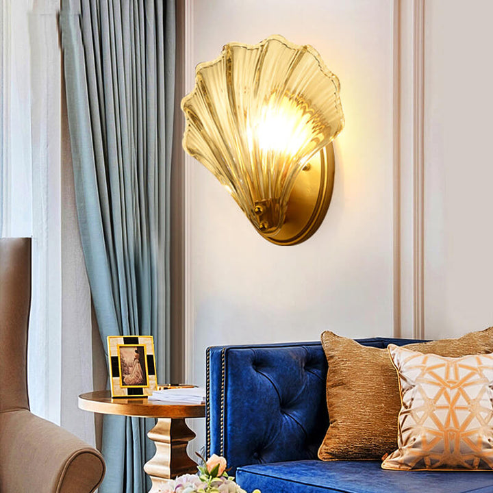Creative Shell Glass Wall Sconce