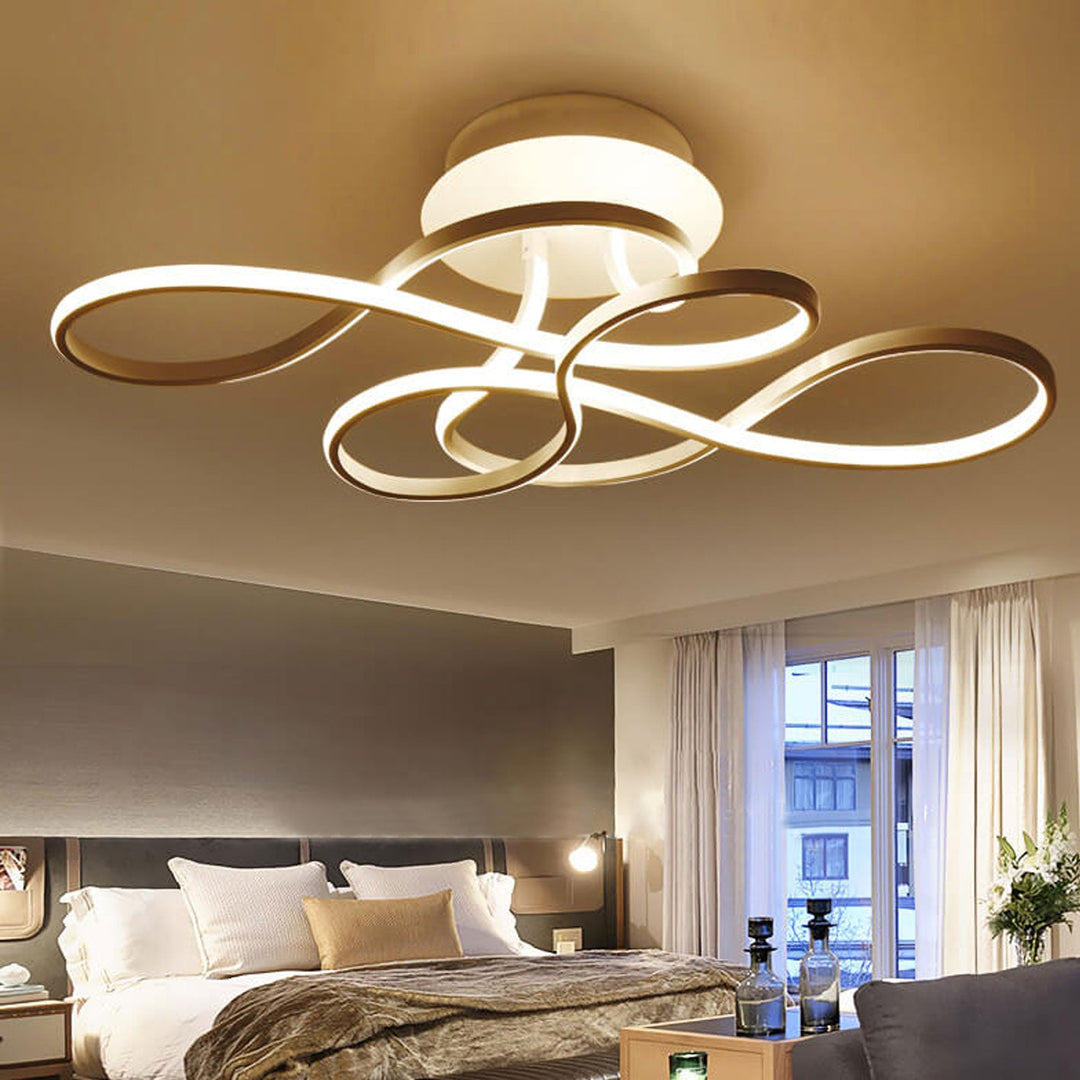 Acrylic Minimalist Aluminum LED Flush Mount Ceiling Light