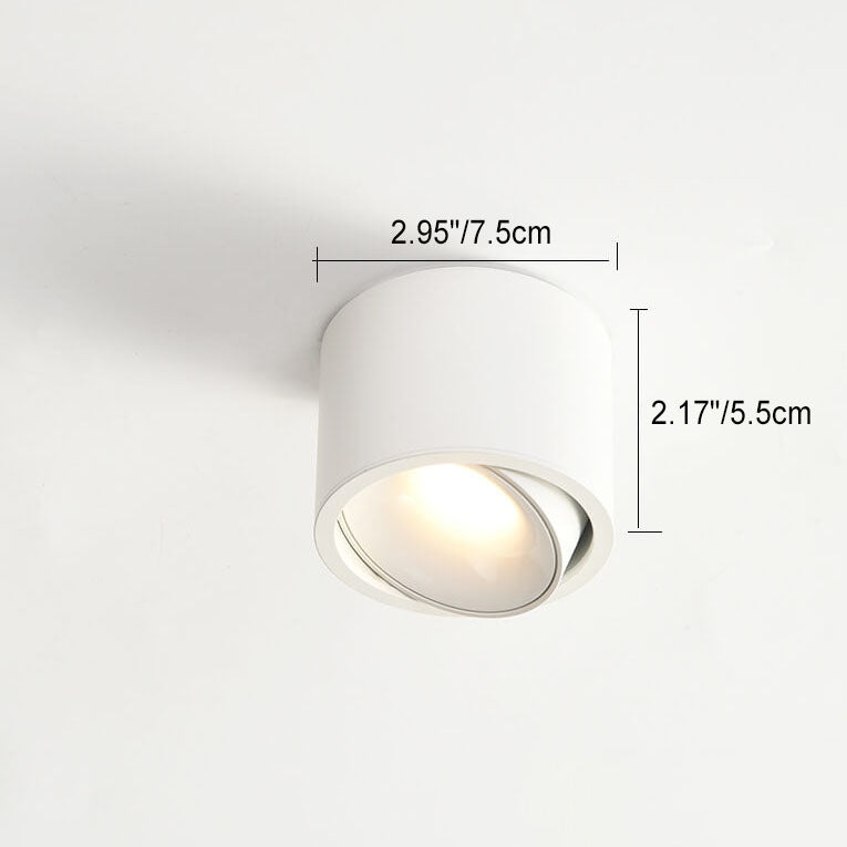 Minimalist Round Aluminum LED Flush Mount Ceiling Light