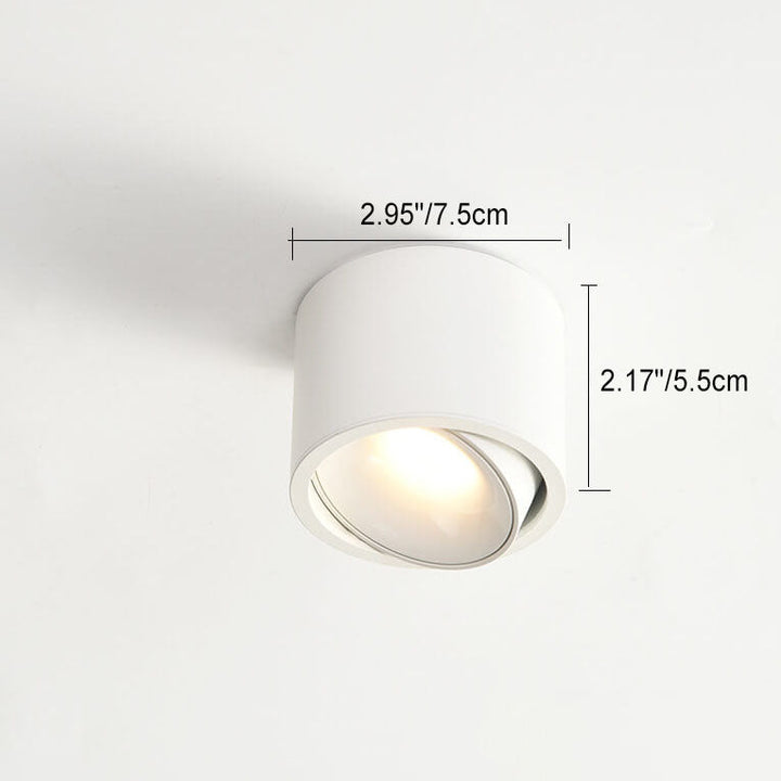 Minimalist Round Aluminum LED Flush Mount Ceiling Light