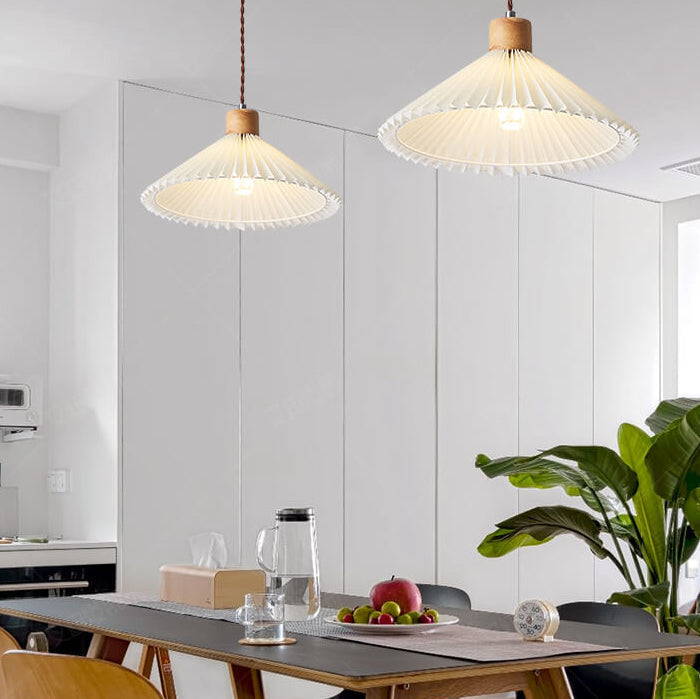 Pleated Minimalist Pendant Light