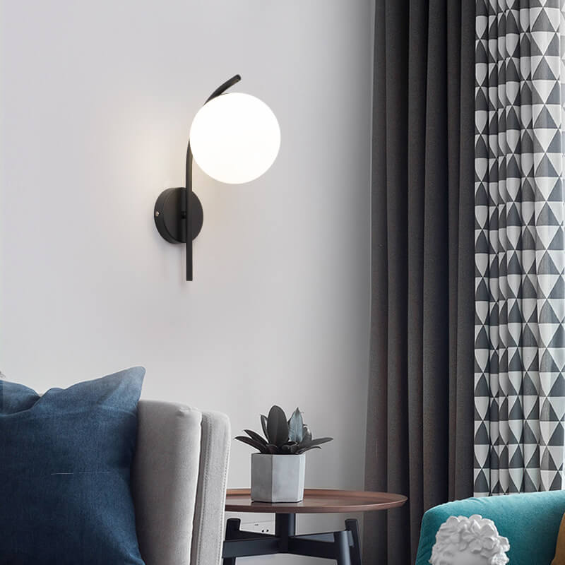 Nordic Globe Glass Wall Sconce