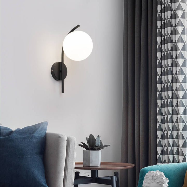 Nordic Globe Glass Wall Sconce